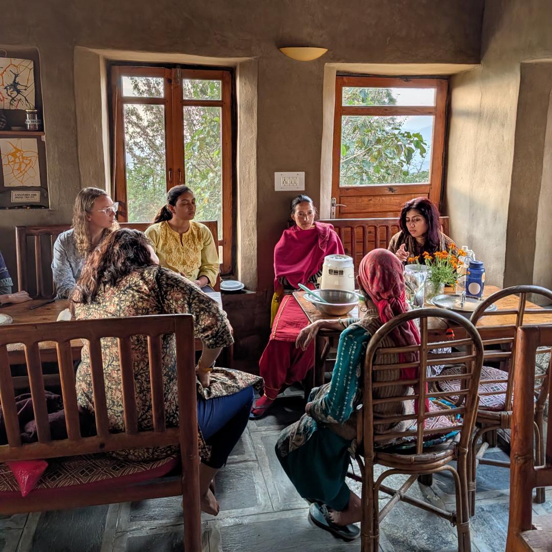 Gathering at the breakfast table